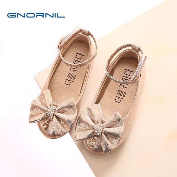 

children shoes girls shoes 2018 spring summer new fashion bow princess flat kids soft sole toddler baby dance, Black;grey