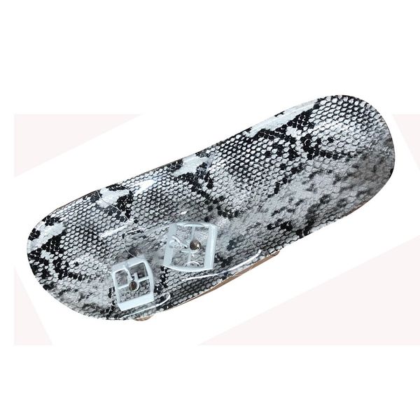 

2020 women slippers transparent snake ladies slippers summer fashion gladiator slides crystal sandals beach shoes, Black