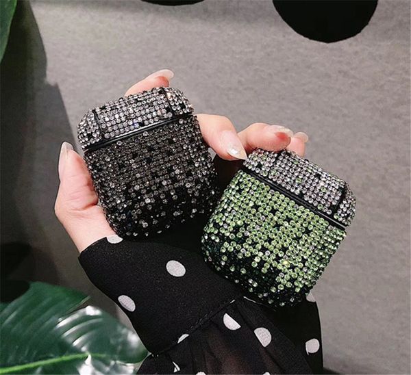 

luxury fashion diamond shining bing airpods case for apple airpods cover for air pods airpod apple case with retail box