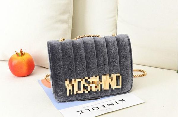 

LUOQI Brand Velvet Messenger Bags Woman Handbags Ladies Female Crossbody Bag High Quality Chain Shoulder Bags Sac A Main Tote
