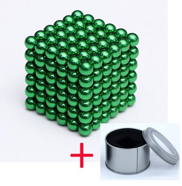 

5mm 216pcs/set with metal box neodymium magnet permanent ndfeb strong round magnetic creative magic neo cube puzzle funny toy