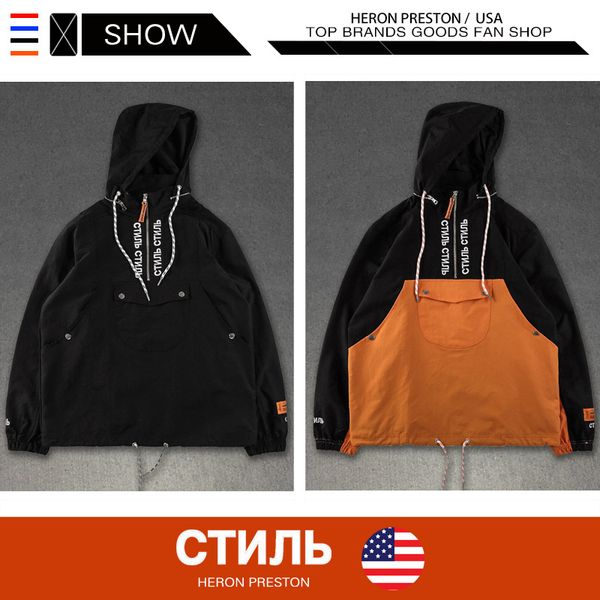 

New Mens 2019 Luxury Designer Clothes Parquet Hoodie Jacket HERON PRESTON Jacket Letter Embroidery Mens Designer Jackets