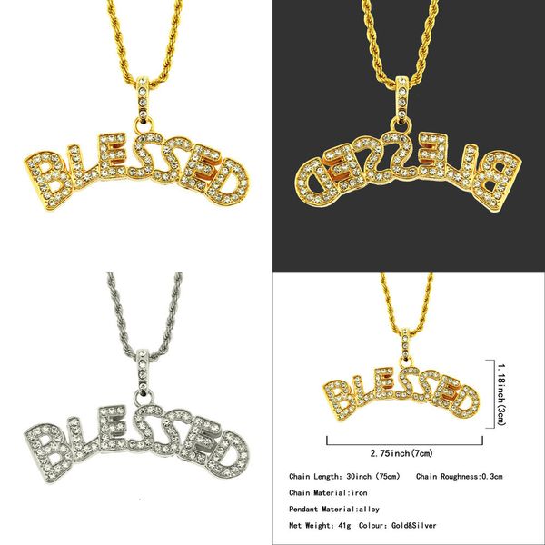 

hip-hop man necklace ornaments hiphop personality diamond pendant accessories mens jewelry blue necklaces buddha pendant iced out, Silver