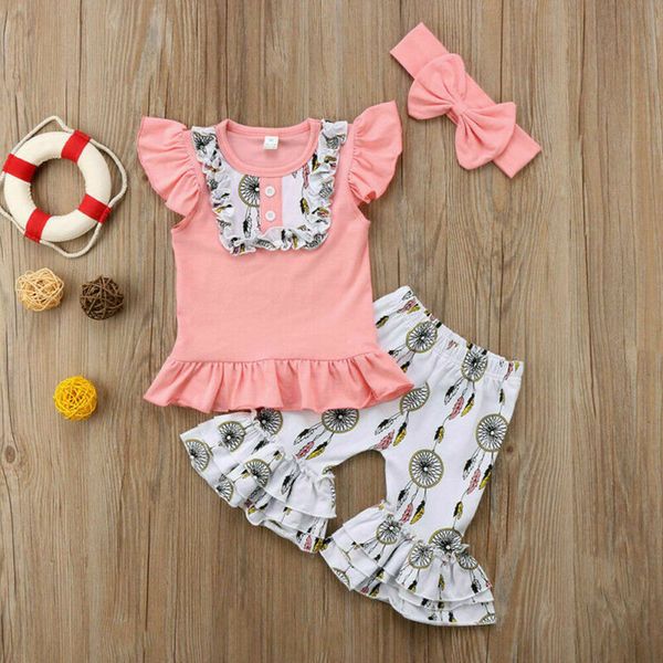 

UK Baby Girl 1T-6T Infant Clothes Hoodie Top Pants Newborn Outfits Sets Tracksuit 3pcs