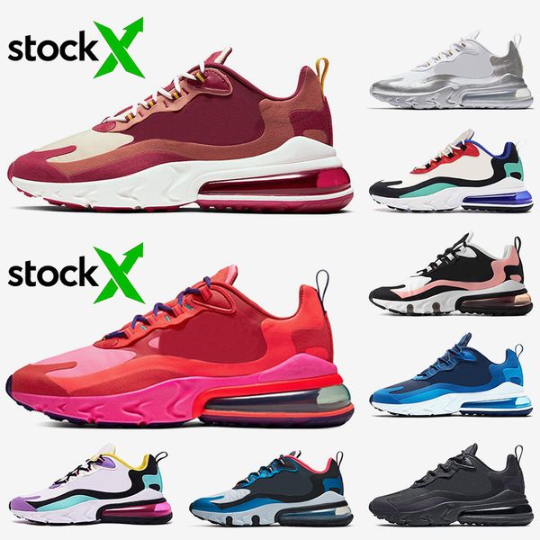 

fashion designer women mens 27c react running shoes 2020 new noble red electronic music camo bauhaus triple white black trainers sneakers