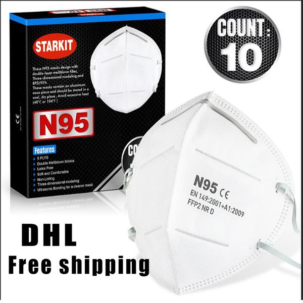 

Бесплатная доставка респиратор маска анти-бактериальных Mascherine маски KN95 нас стандартные защитные очки респираторы N95 маски через DHL