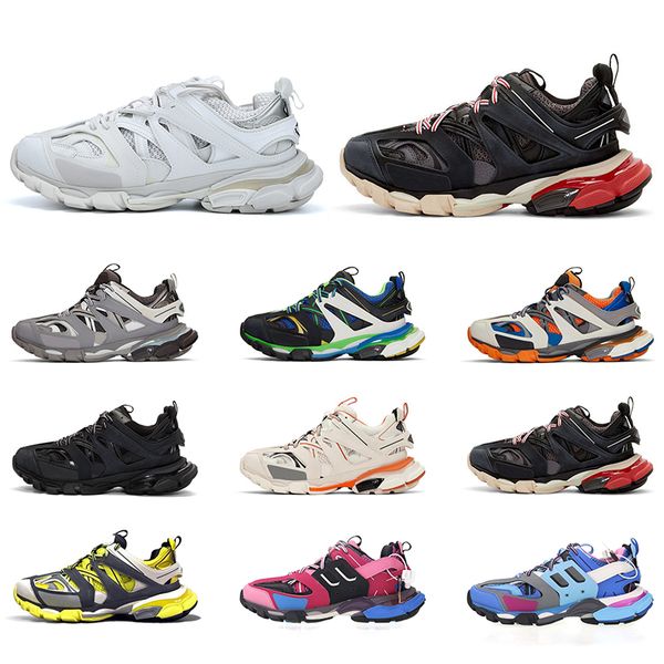 

new paris triple s track 3.0 platform men women casual shoes triple black white grey orange mens sneakers sports trainers size 36-45