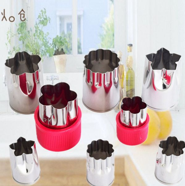 8 teile/satz Reis Gemüse Obst Cutter Mold Slicer Kuchen Cookies Schneiden Form Werkzeuge Blume Form Kuchen Backen Werkzeug