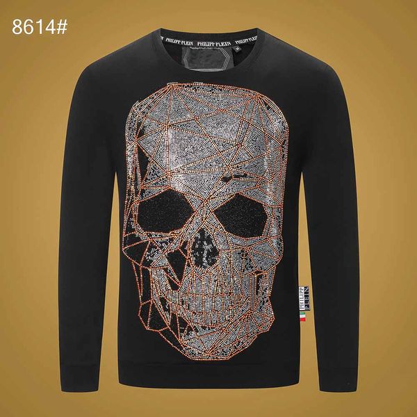 

new fall 2019 fashion brand casual sweater o collar cool wolf skull embroidery slim knit luxury men's sweaters and high-quality men, White;black