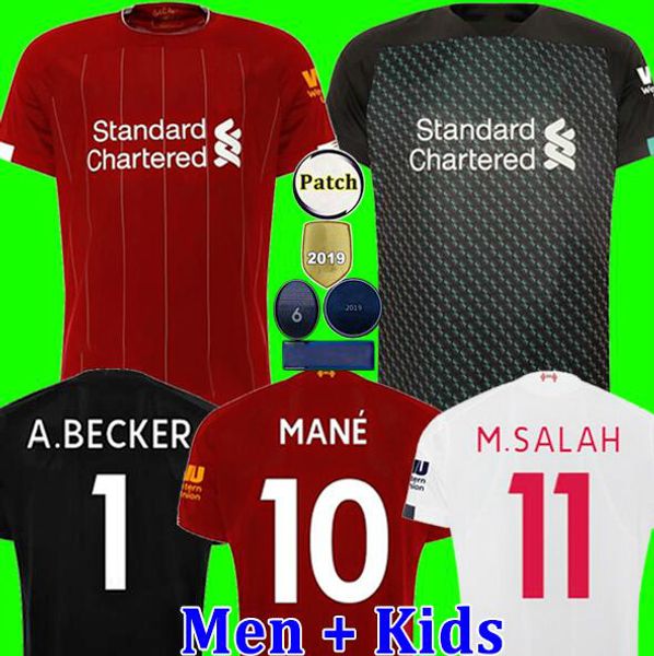 

minamino firmino liverpool lvp mohamed m. salah soccer jersey football shirt 2020 virgil mane keita goalkeeper men kids kit uniforms, Black;yellow