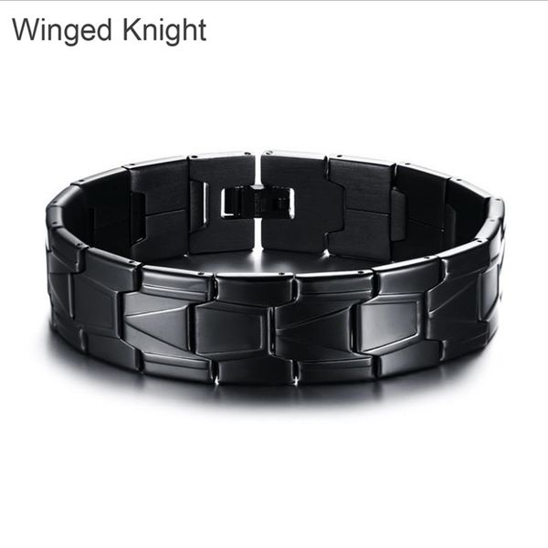 

man bracelets metal black titanium steel hand bangles 2020, White