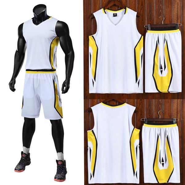 

new style basketball uniform sets sports jersey for men 59, Black;red