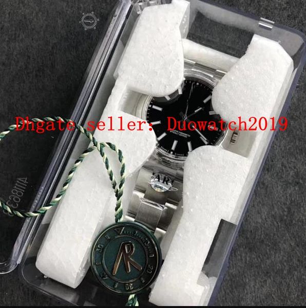 

men's calibre 39mm luxury mechanical cal.3132 movement ar factory 904l steel black and white domed bezel men perpetual 114300 wristwatc, Slivery;brown