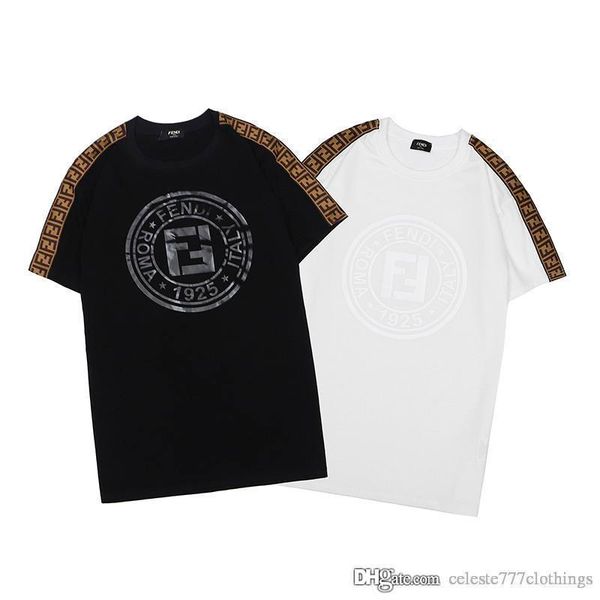 

2020 new style men and womens summer fashion t shirts short sleeve cotton shirts male designer tshirt brand tees ladies s-xxl, White;black