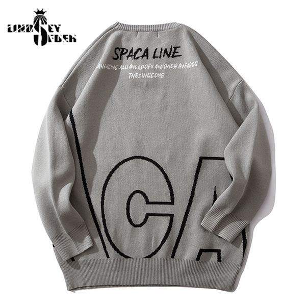 

sweater men pullover knitwear couples sweaters loose big letters prints hiphop warm winter inside outwear sweater streetwear, White;black