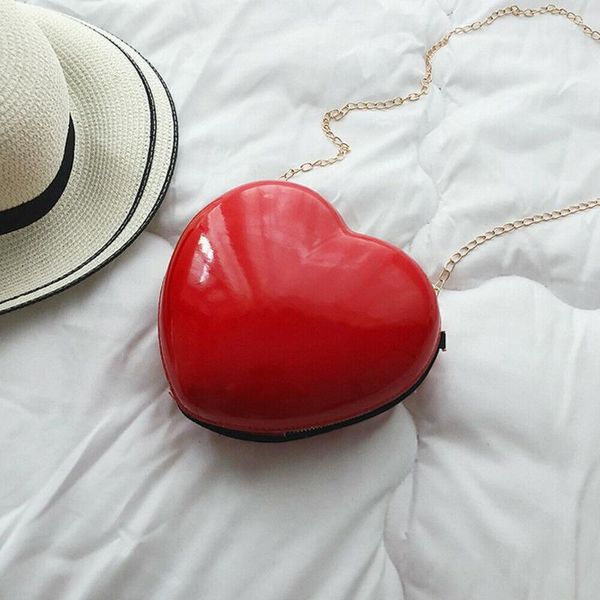 

love hard shell mini bag cute women's shoulder bag candy chain messenger
