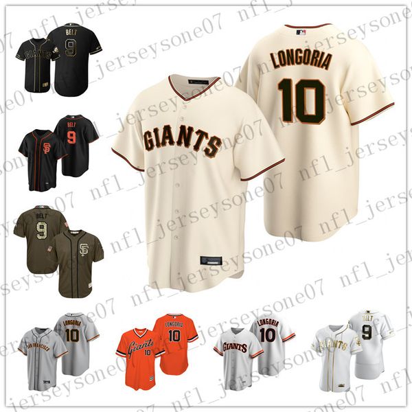 

пользовательские мужские женщины молодежь сан-франциско гиганты 9 брэндон пояса 10 эван лонгория серый аутентичные weekend 2020 джерси, Black