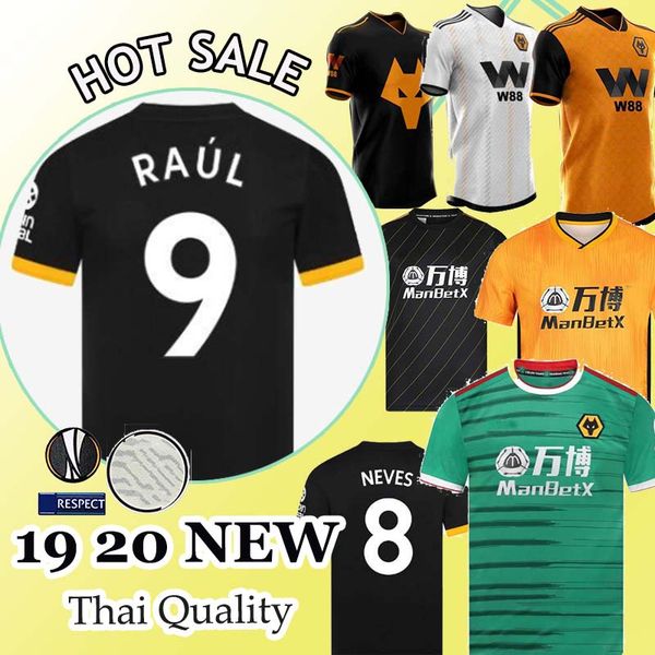 

Cutrone raul neve 19 20 wolve occer jer ey wolverhampt 2019 2020 wolverhampton wanderer football hirt diogo j uniform men kid kit, Black;yellow