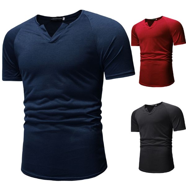 

2019 summer wear-men hollow out 3 dwish short sleeve t-shirt, White;black