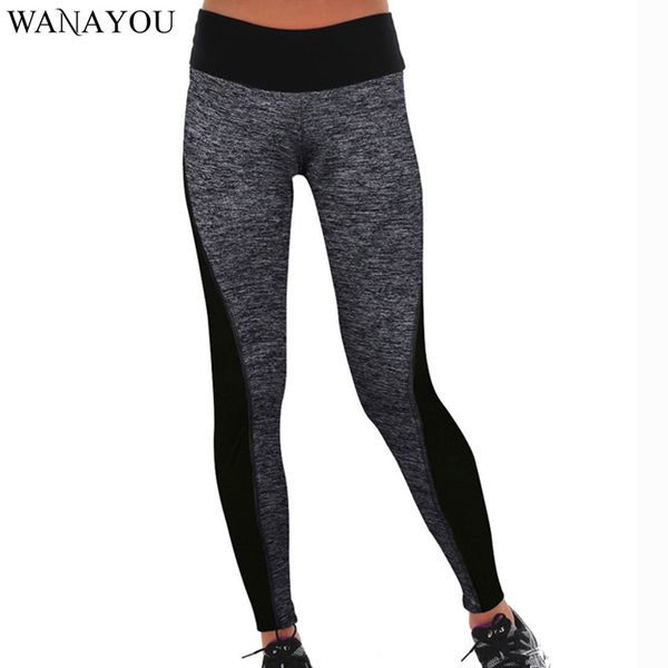 

wanayou plus size running tights pants,panelled fitness pants women athletic slim trousers,yoga sports leggings pants, Black;blue