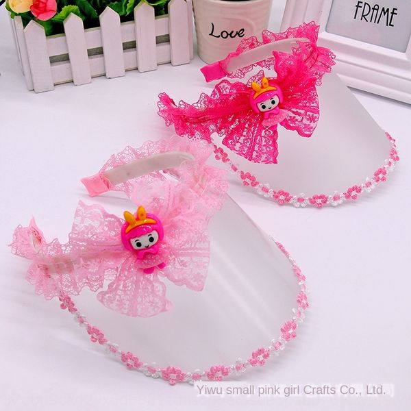 

children's sun baby's cartoon children's sun empty hat little girl's plastic empty hat, Yellow