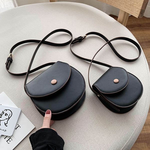 

bxx] pu leather saddle bags for women 2020 spring fashion crossbody shoulder messenger bag female handbags cross body bag hl349