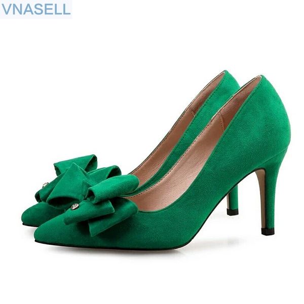 

2019 korean version of the new single shoes women's high heel stiletto leather bow super high heel women's shoes, Black