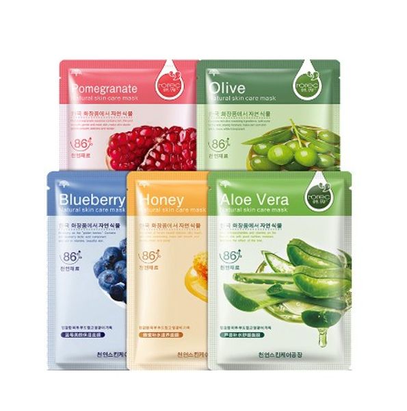 

facial mask moisturizing oil control skin care sheet plant blackhead remover wrapped honey aloe mask face mask face care