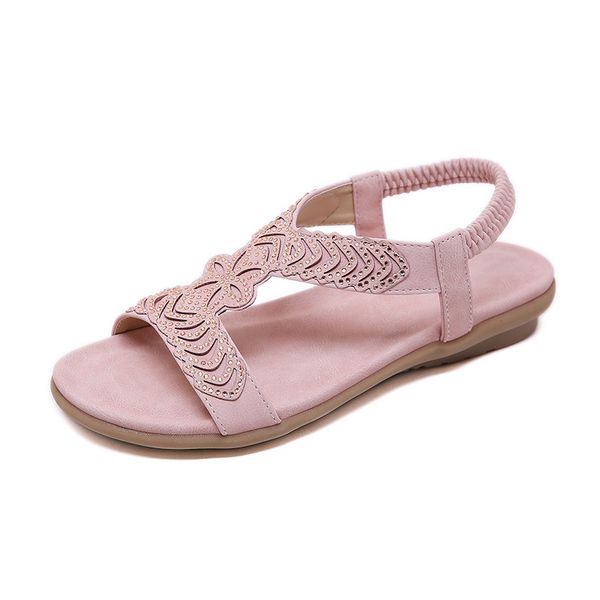 

2020 summer shoes women beach sandals flat non-slip summer slippers holiday women sandals fashion ladies a2221, Black