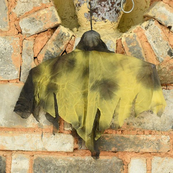 

hanging ghost halloween sound and red light decoration festive hanging ornaments