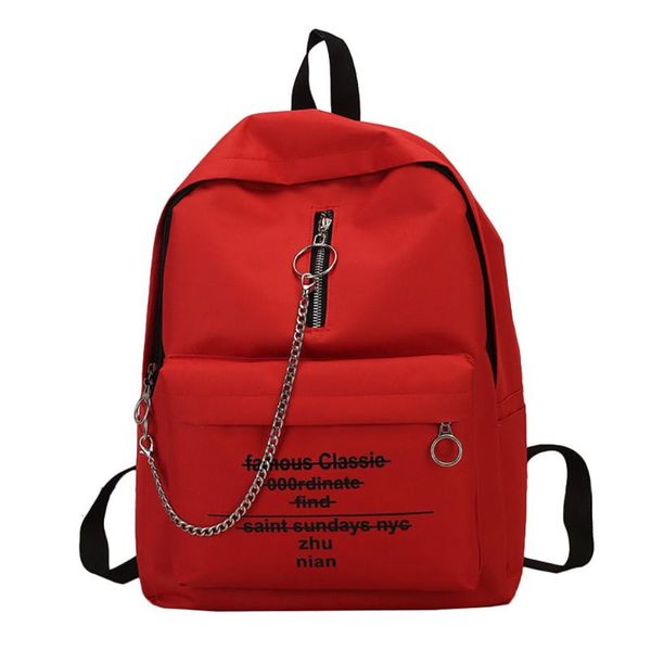 

2020 women leather chain backpacks vintage female shoulder bag sac a dos school bags for girls bagpack ladies #t1g