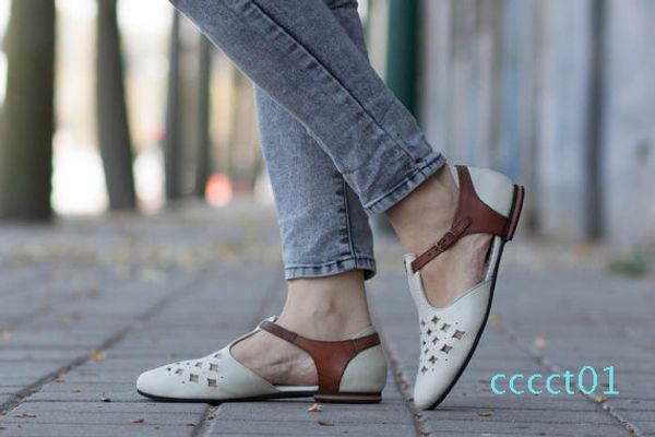 

2019 spring new выдесть женская обувь toe плоской остроконечной обуви кожа вскользь женщины моды женщина плюс размер 43 ct1, Black