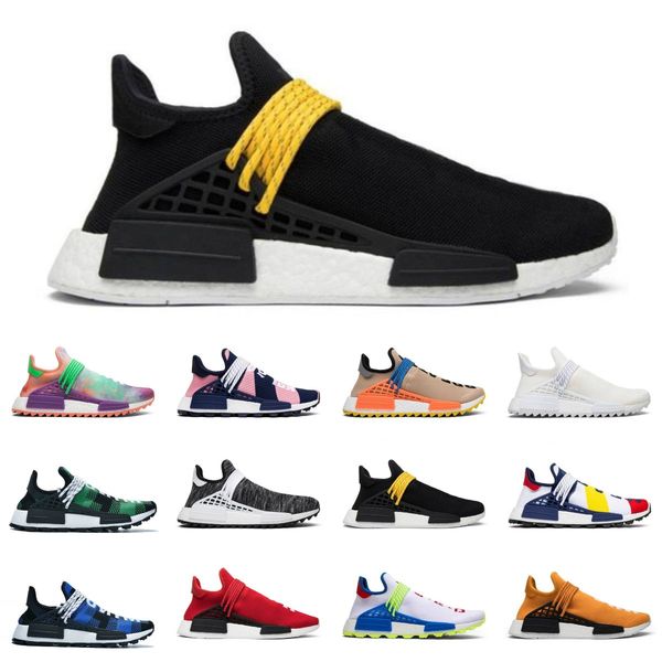 

nmd yellow bbc peace human race pharrell williams men women stylist shoes solar pack mother inspiration pack running sneakers with box #004