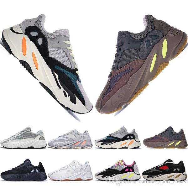 

kanye west 700 static 3m mauve inertia 700s wave runner mens running shoes for men women solid grey sports sneakers designer size 5-11.5