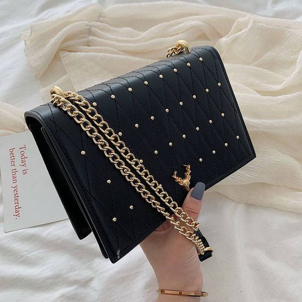 

french niche women 2020 new fashion hit color handbag foreign style small square bag personality shoulder diagonal bag