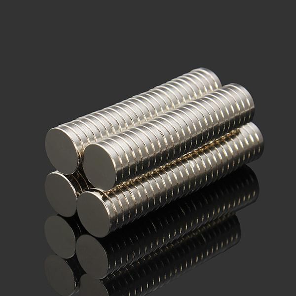 Magneti al neodimio per terre rare da 10 mm x 2 mm NdFeB super resistenti da 100 pezzi