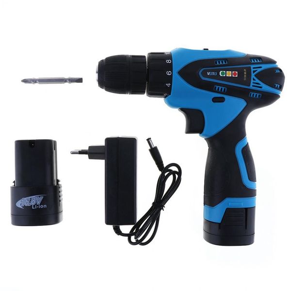

voto vt103 16.8v electric screwdriver with 1 li-ion batteries and two-speed adjustment button for handling screws/punching eu