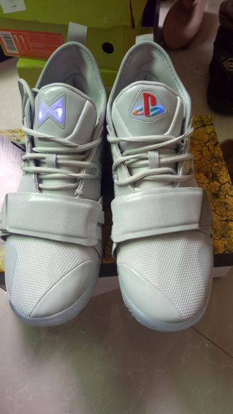 

PG 2.5 Playstation Wolf Grey men basketball shoes for sales With Box high Quality Paul George running shoes size7~12 free shipping BQ8388