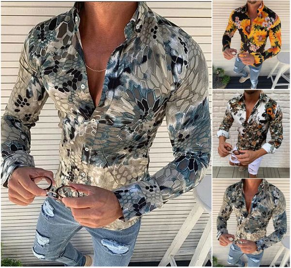 

fashion casula men shirts printed long sleeve slim bodycon fit shirts summer beach casual, White;black
