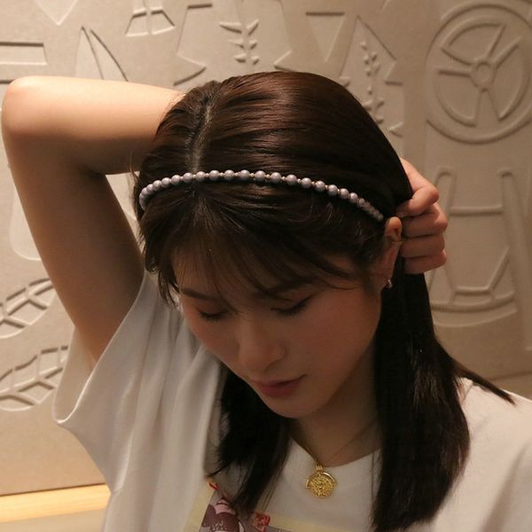 

symphony pearl hairband thin edge alice band cerchietto aliceband hair bands hair style girl step by step headwears hllzw, Black;brown