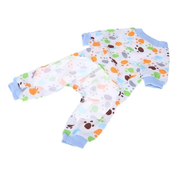 

собака лапка ситец pet одежда малых собак комбинезон пижама pet hoodie пальто для собак кошек сверхмягких теплых щенков собак одежды