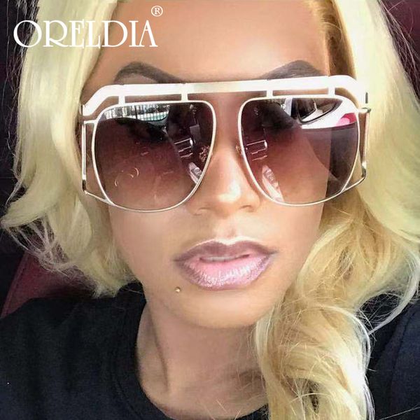 

vintage oversized sunglasses women metal square sun glasses for men female steam punk shade eyeglasses eyewear gafas de sol, Blue