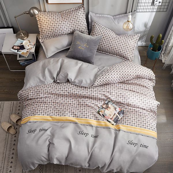 

new 2019 4pcs botany cashmere bedding set thickening wear bedsheet autumn winter ale king size bedding article
