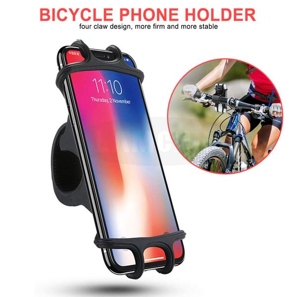 

adjustable bicycle phone holder for iphone samsung universal mobile cell phone holder bike handlebar clip stand gps mount bracket