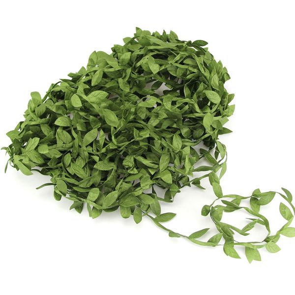 

1m simulation green vine artificial plants leaves wreath decorative ratten wedding wall decoration artificial flower wreath