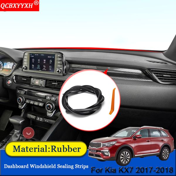 

qcbxyyxh car-styling car rubber anti-noise soundproof dustproof car dashboard windshield sealing strips for kia kx7 2017 2018