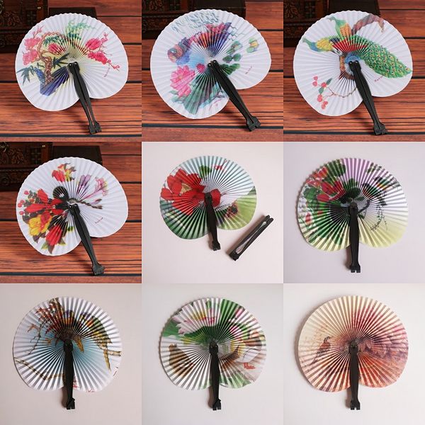 

personalized paper folding hand fans wedding favors gifts bridal shower giveaways wedding fan dhl ing