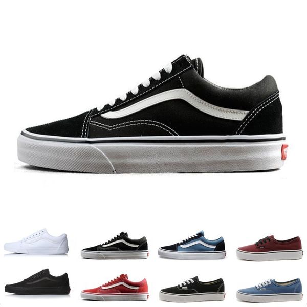 

Страх Божий Марка Vans Old Skool Классические Мужчины Женщины Холст Кроссовки Черный Белый ЯХТ-КЛУБ Красный Синий Модные Кроссовки Скейт Повседневная Обувь