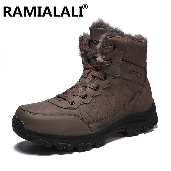 Compre Nuevos Zapatos De Tacon Alto Botas Casuales Para Hombre Botines De Hombre Para El Tobillo Botas De Nieve Para Hombre Botas Para La Nieve De Piel De Felpa De Invierno Calzado