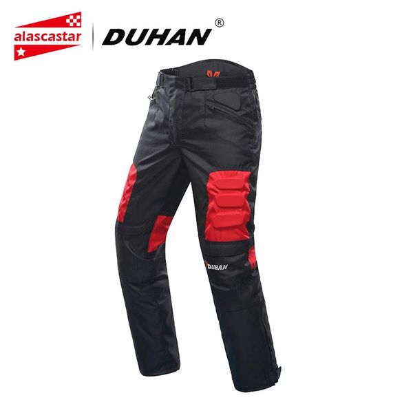 

duhan motorcycle pants riding motocross moto pants trousers racing pantalon windproof motobike with knee pads guards dk-02, Black;blue